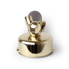 La Pavoni Lever Brass/Gold Portafilter with Wood Handle (New Group) - 395304