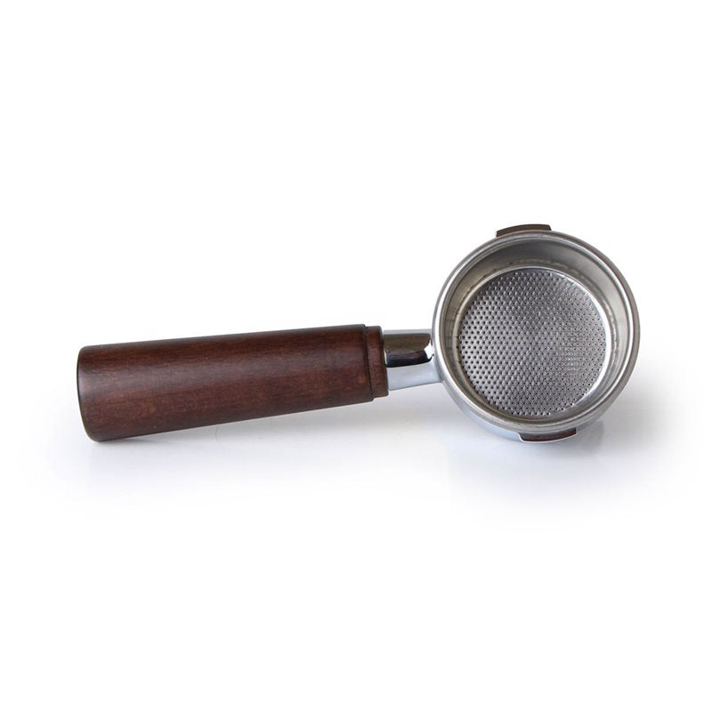 La Pavoni Lever Chrome Portafilter Wood Handle (New Group) - 395308