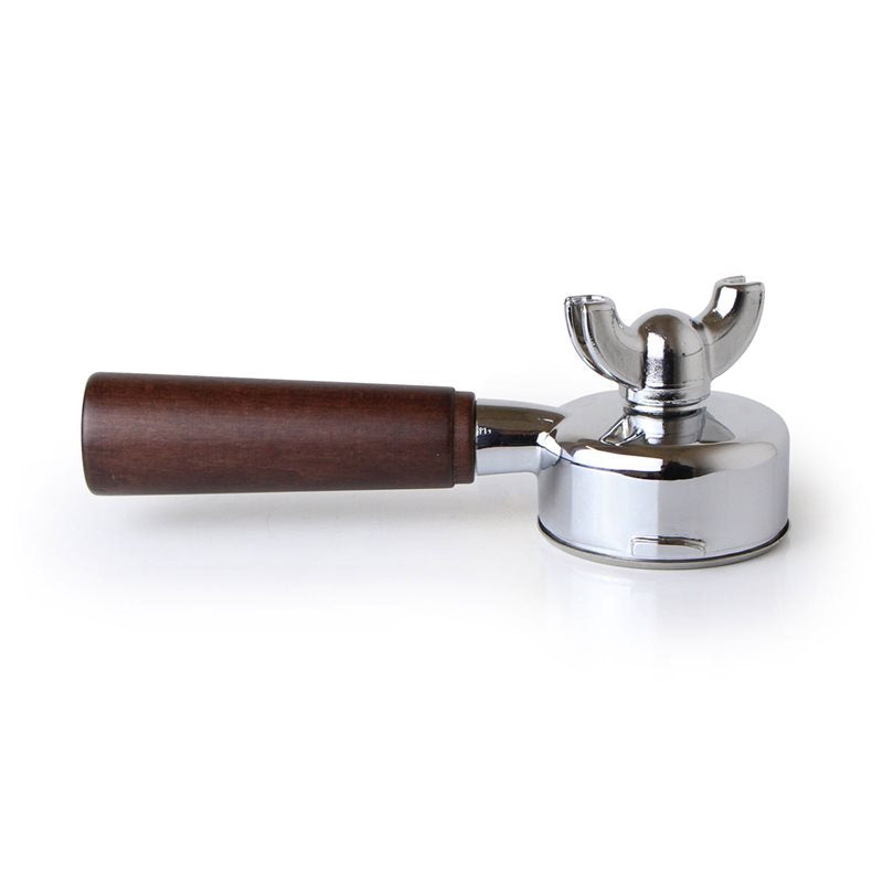 La Pavoni Lever Chrome Portafilter Wood Handle (New Group) - 395308