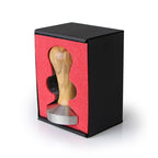 Flat Stainless Coffee Tamper ø 58.5mm Olive Wood Handle