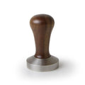 Flat Stainless Coffee Tamper ø 58.5mm Italian Walnut Handle