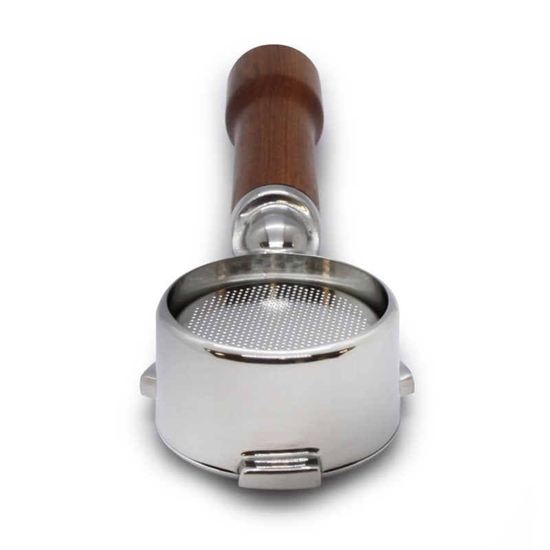 Breville Bottomless Portafilter with 16/20g IMS Basket- Wood Handle