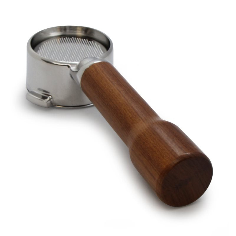 Breville Bottomless Portafilter with 16/20g IMS Basket- Wood Handle
