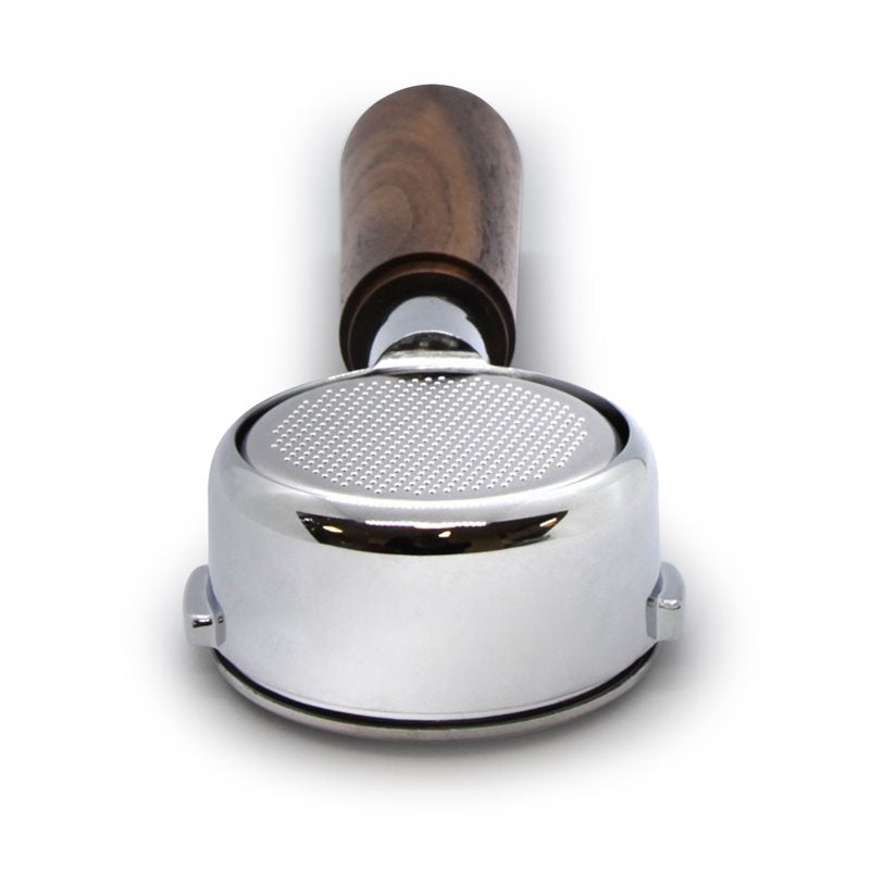 La Pavoni Lever Bottomless Portafilter With IMS 20g Basket Wood Handle (Old Group)