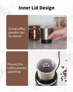 Electric Coffee Grinder 75g with Removable Stainless Steel One Bowl SHARDOR