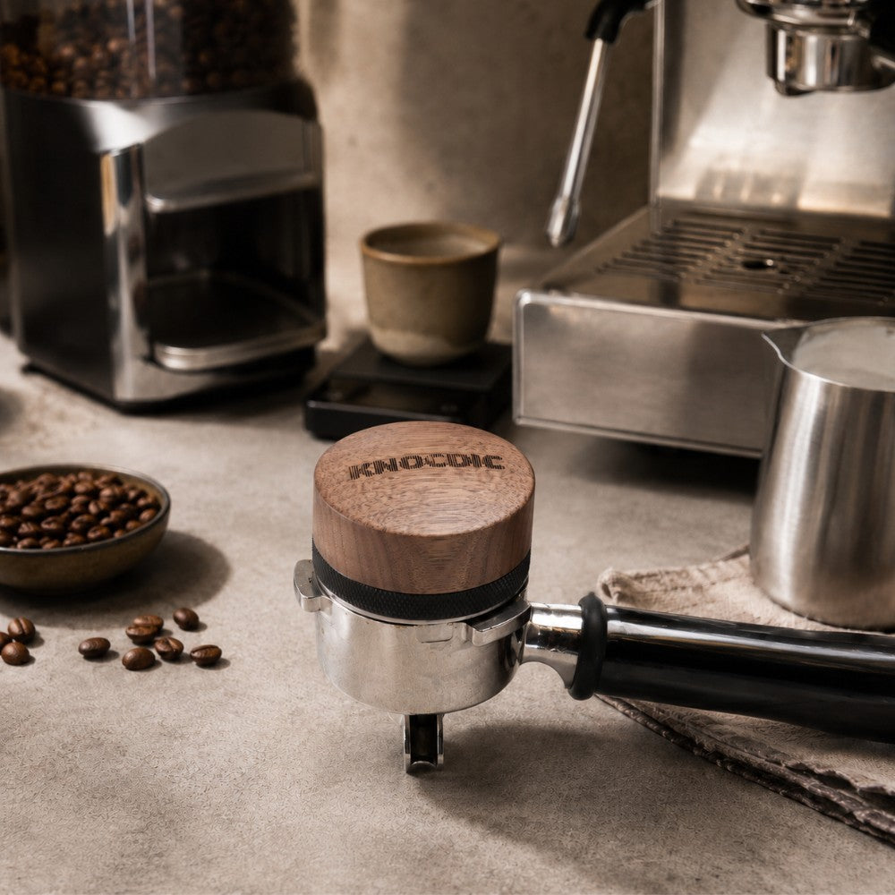 Walnut Adjustable Espresso Distribution Tool – 51/54/58mm