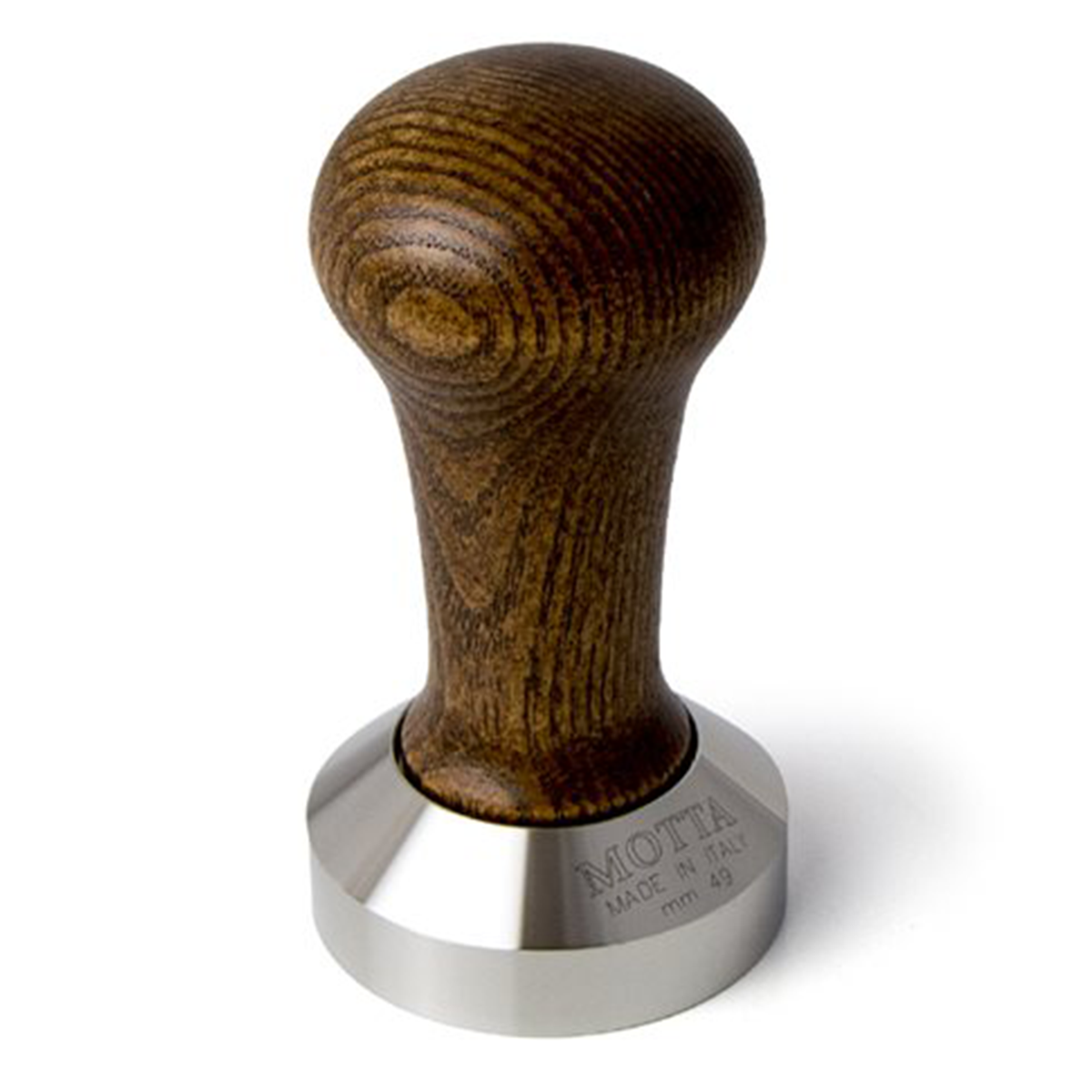 Motta Flat Coffee Tamper ø 49mm Walnut Wood Handle