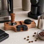 Wooden Portafilter Holder & Espresso Tamper Station