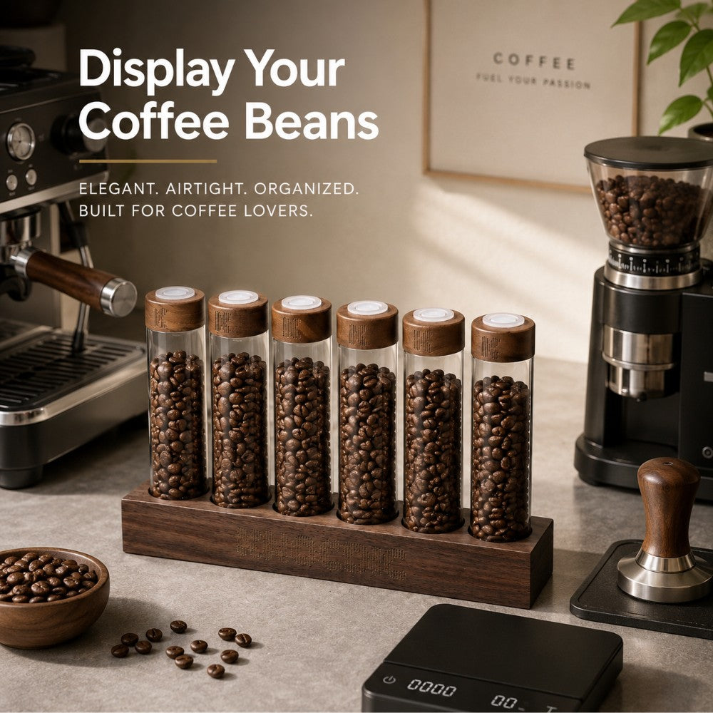 Walnut Coffee Bean Cellar