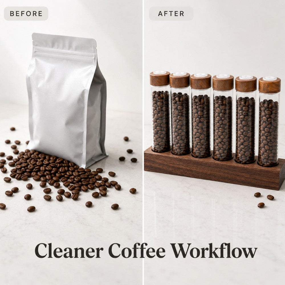 Walnut Coffee Bean Cellar