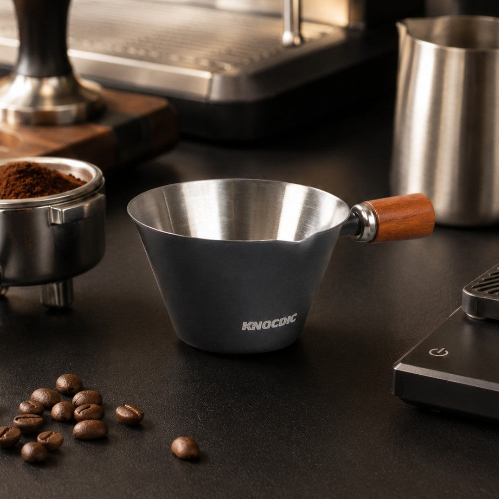 100ml Espresso Measuring Cup with Wooden Handle