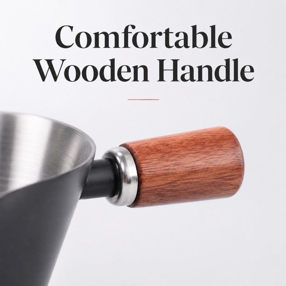 100ml Espresso Measuring Cup with Wooden Handle