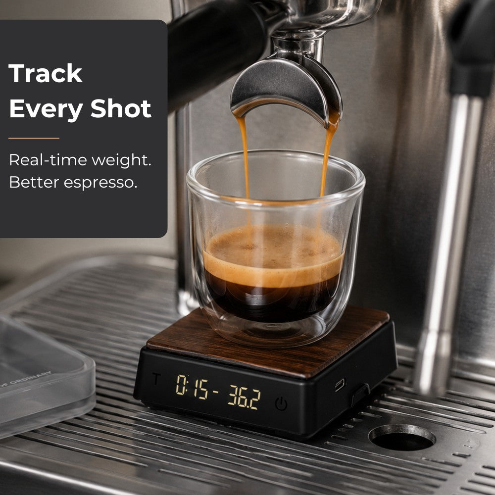 Mini Espresso Scale with Timer, 0.1g Precision