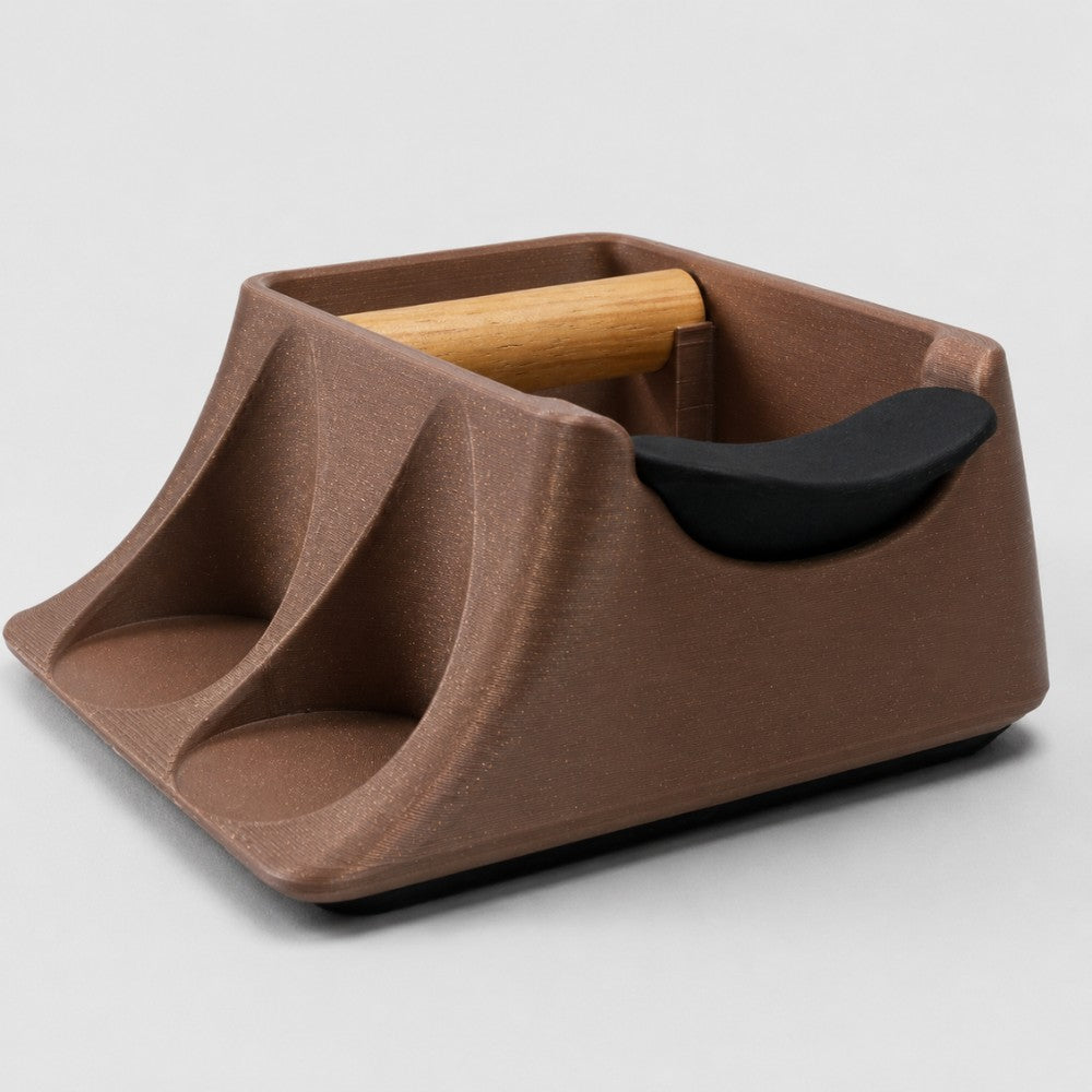 The Hub 3-in-1 Espresso Knock Box, Tamping Station & Tamper Holder