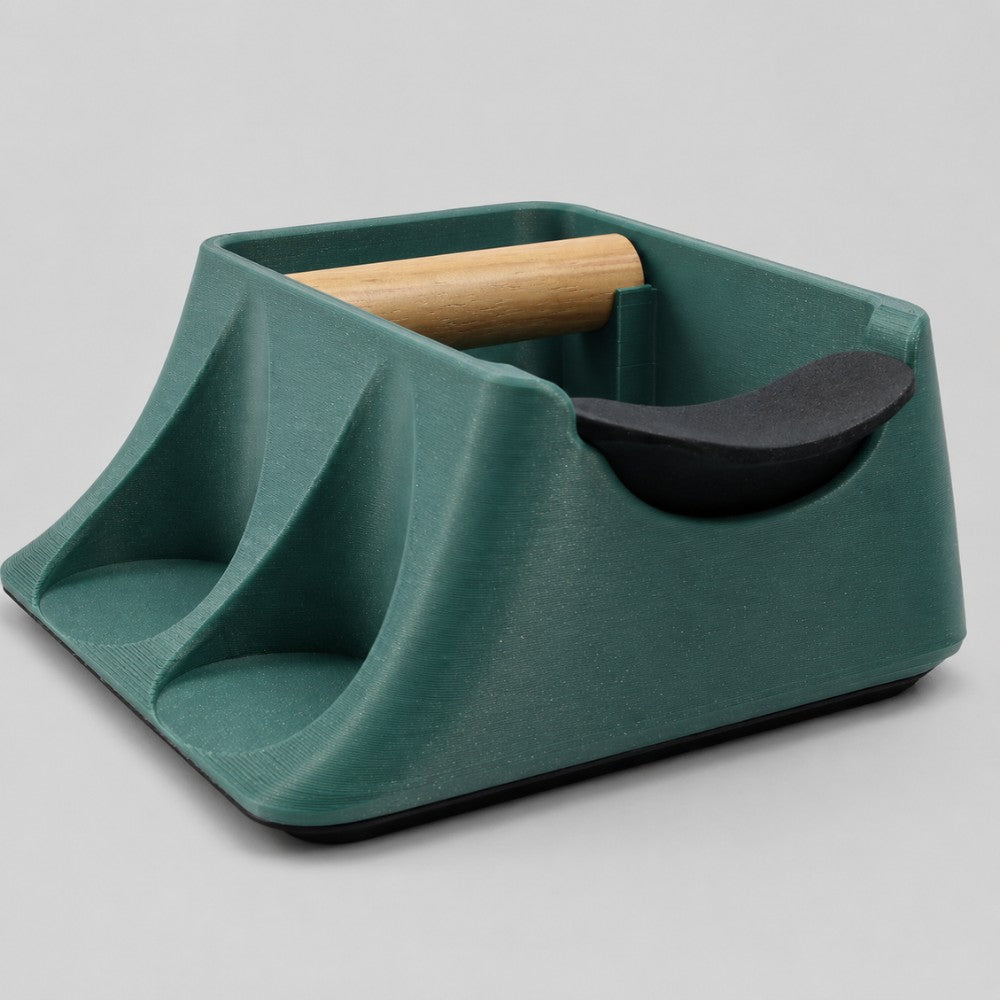 The Hub 3-in-1 Espresso Knock Box, Tamping Station & Tamper Holder