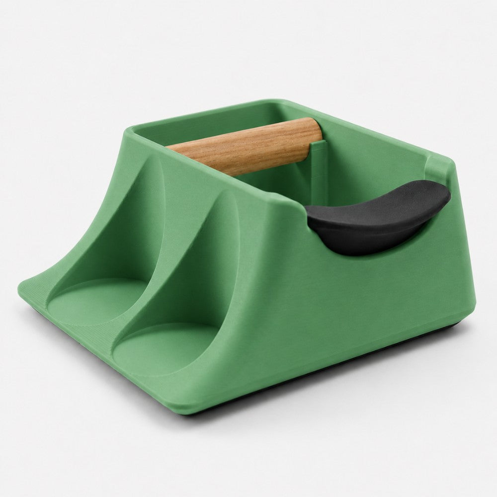 The Hub 3-in-1 Espresso Knock Box, Tamping Station & Tamper Holder