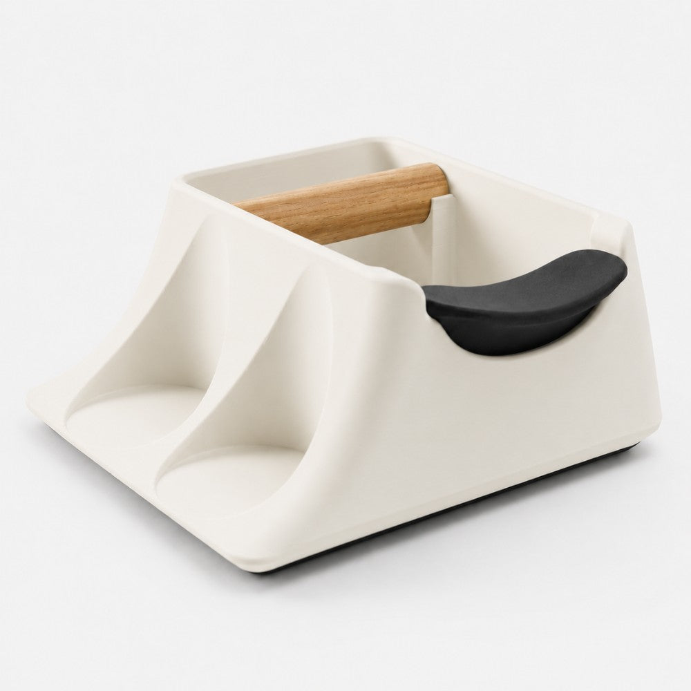 The Hub 3-in-1 Espresso Knock Box, Tamping Station & Tamper Holder
