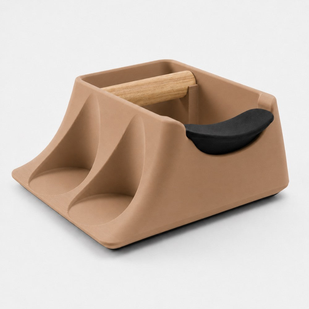 The Hub 3-in-1 Espresso Knock Box, Tamping Station & Tamper Holder