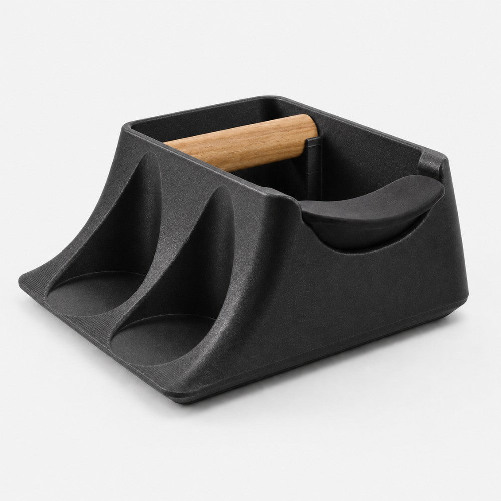 The Hub 3-in-1 Espresso Knock Box, Tamping Station & Tamper Holder