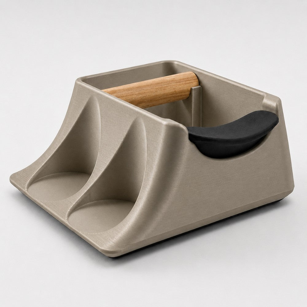 The Hub 3-in-1 Espresso Knock Box, Tamping Station & Tamper Holder