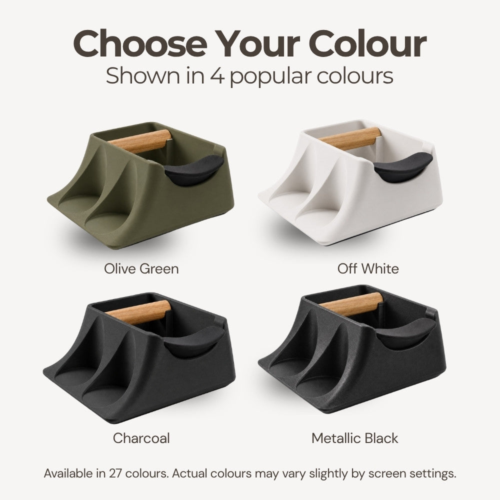 The Hub 3-in-1 Espresso Knock Box, Tamping Station & Tamper Holder