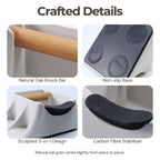 The Hub 3-in-1 Espresso Knock Box, Tamping Station & Tamper Holder