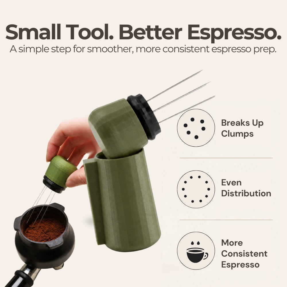 Espresso WDT Tool with Magnetic Holder | Needle Coffee Stirrer