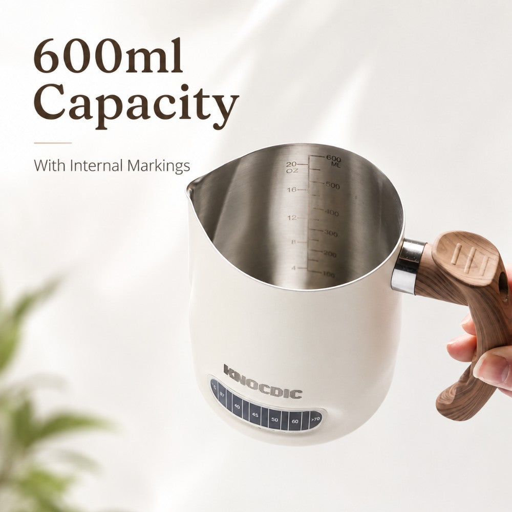 600ml Milk Frothing Pitcher with Thermometer