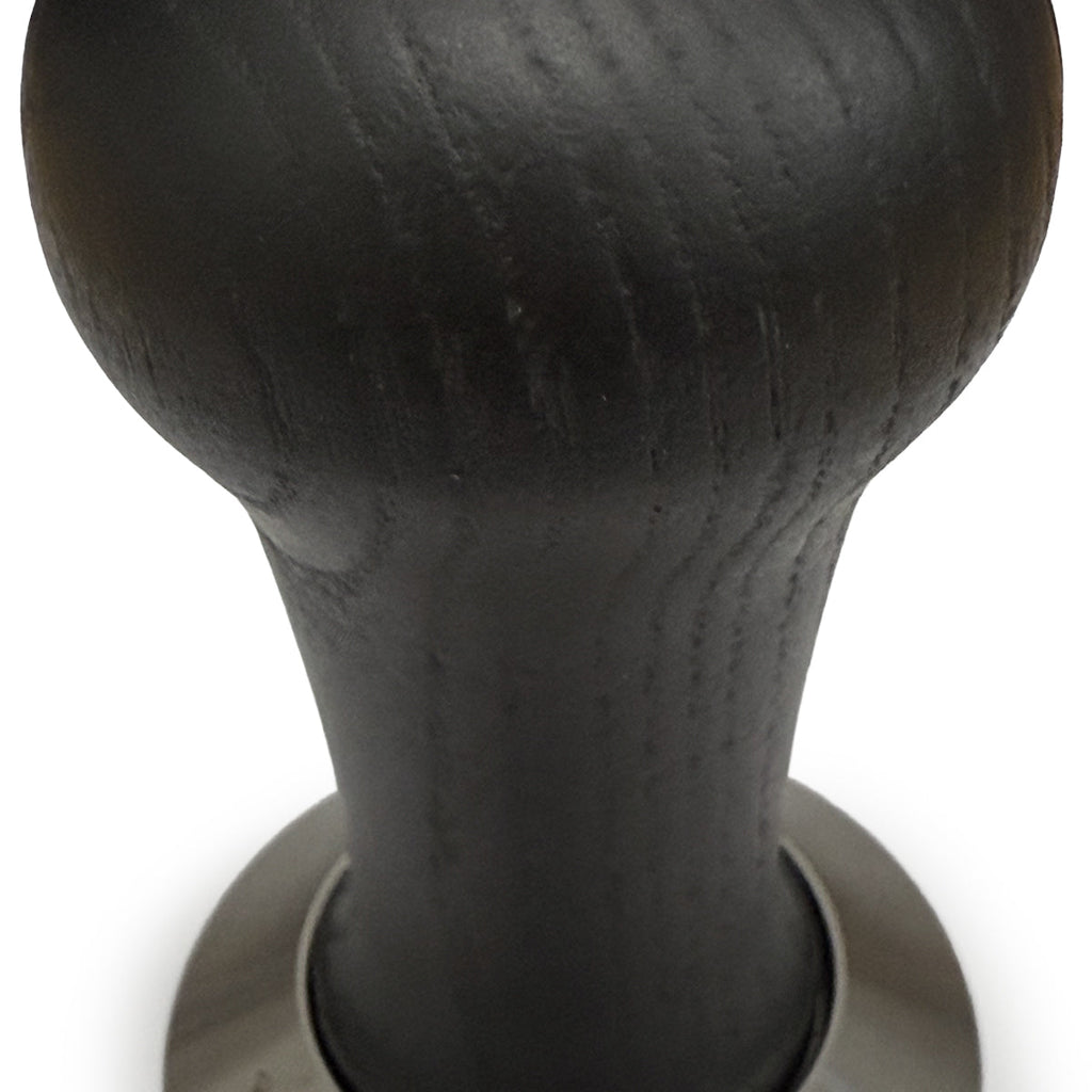 Motta Flat Stainless Coffee Tamper ø 49mm Black Wood Handle