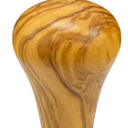 Flat Stainless ø 49mm Coffee Tamper Olive Handle