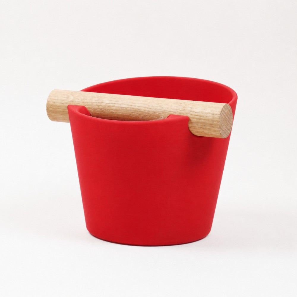 Nordic Espresso Knock Box with Oak Bar