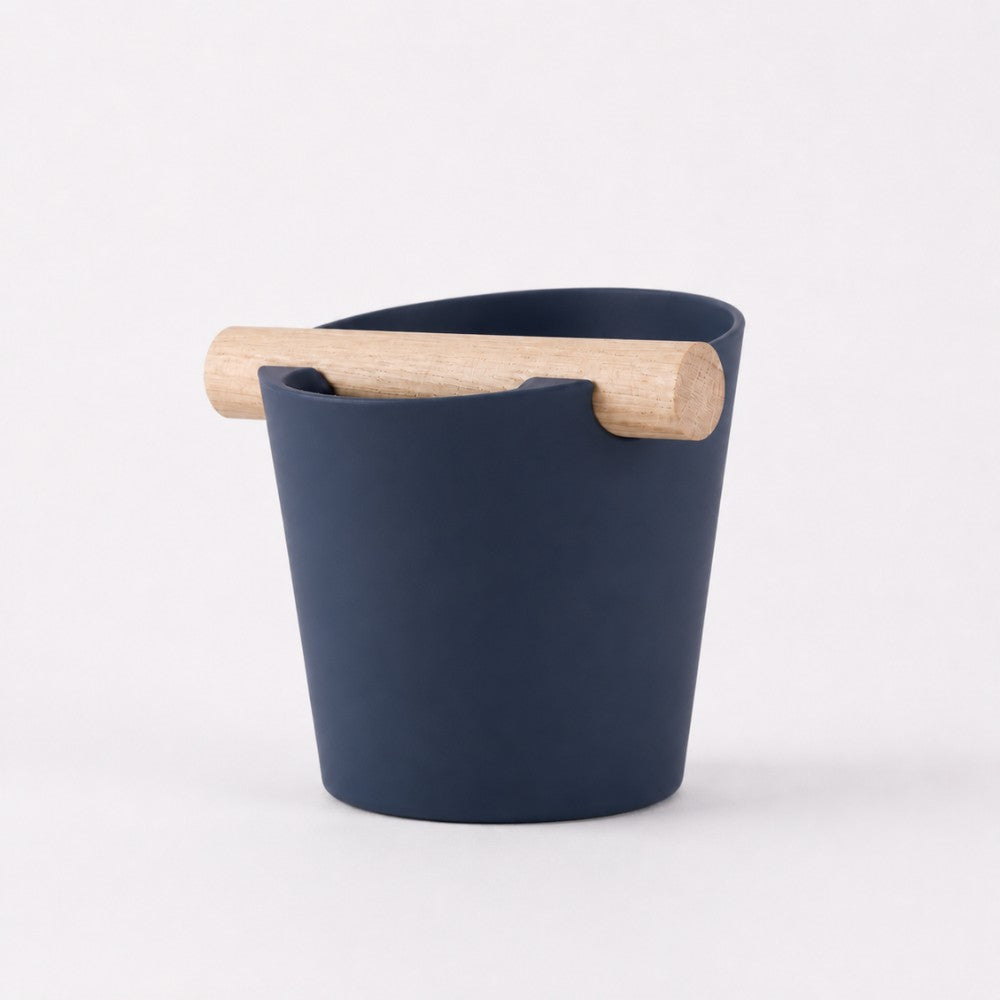 Nordic Espresso Knock Box with Oak Bar