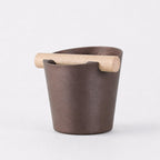 Nordic Espresso Knock Box with Oak Bar
