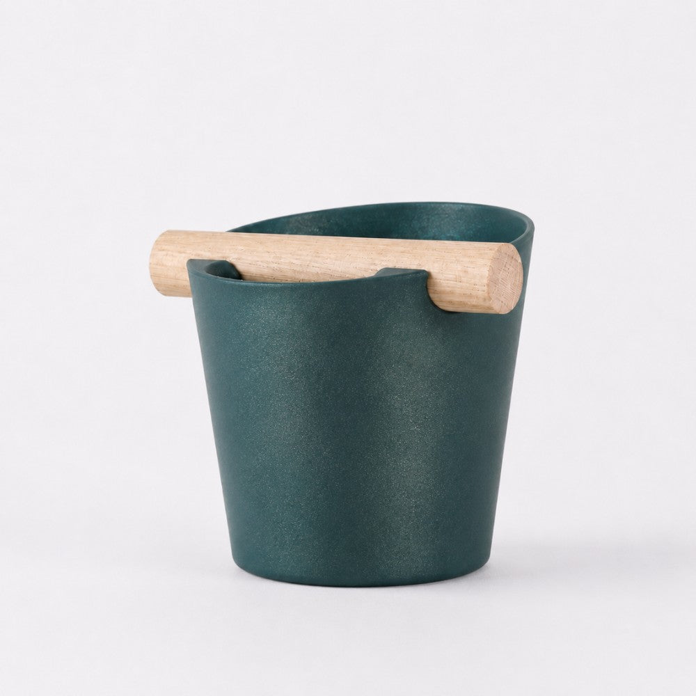 Nordic Espresso Knock Box with Oak Bar