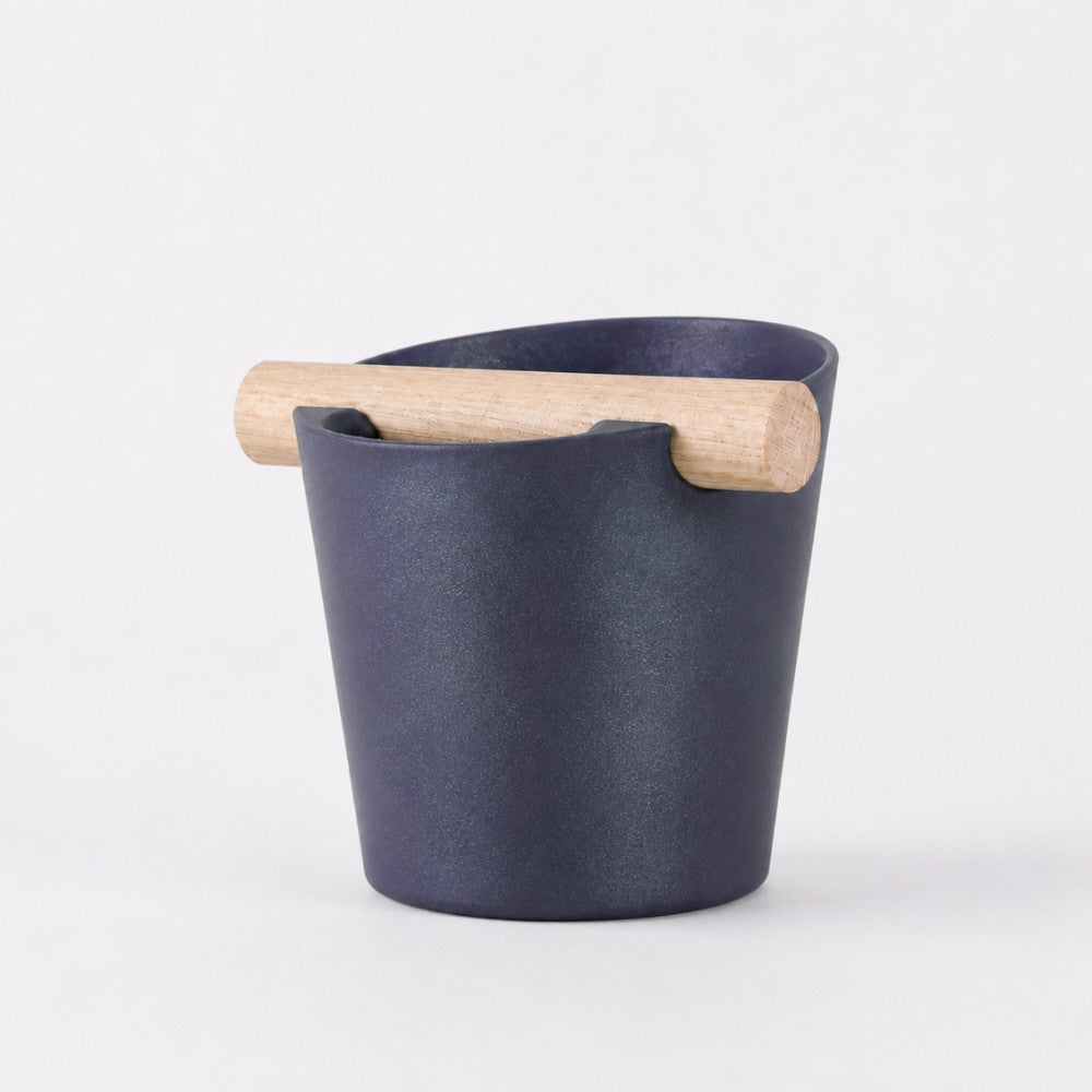 Nordic Espresso Knock Box with Oak Bar