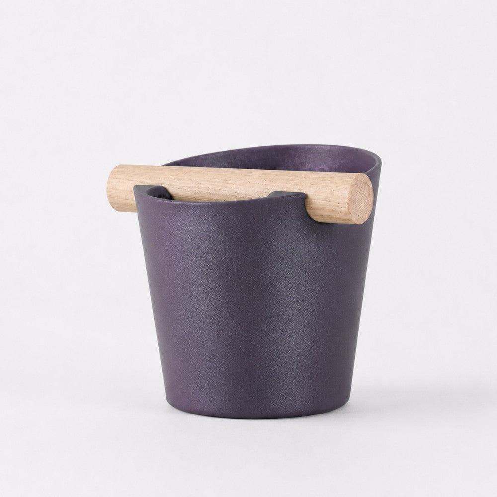 Nordic Espresso Knock Box with Oak Bar