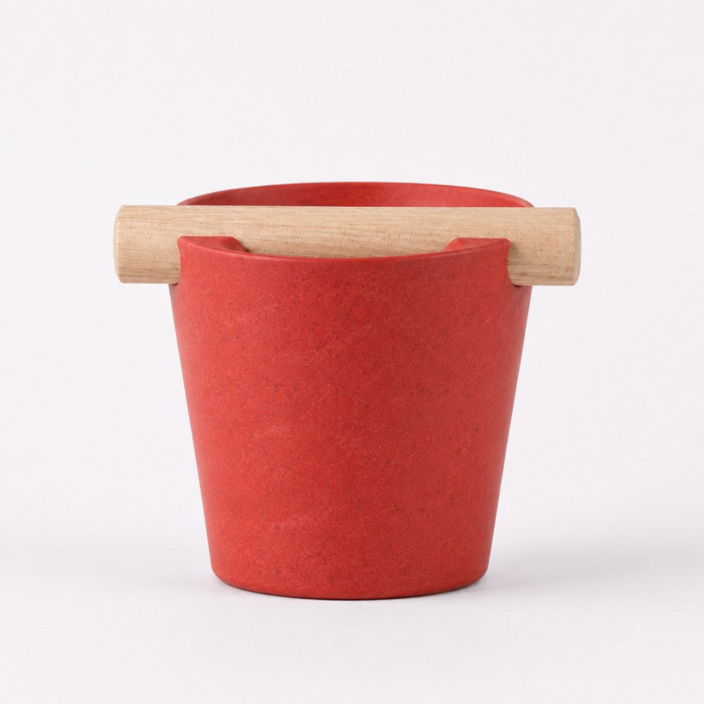 Nordic Espresso Knock Box with Oak Bar