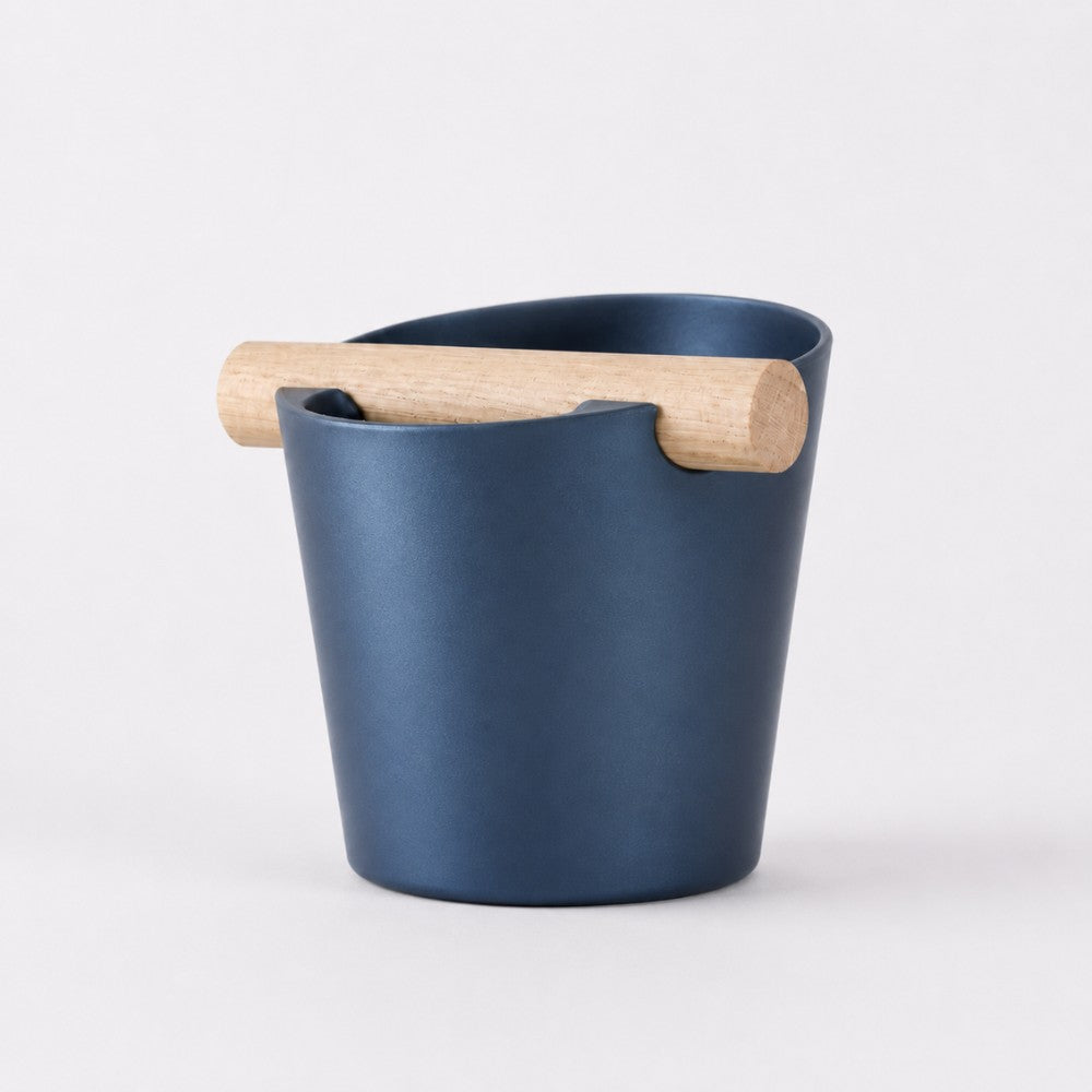 Nordic Espresso Knock Box with Oak Bar