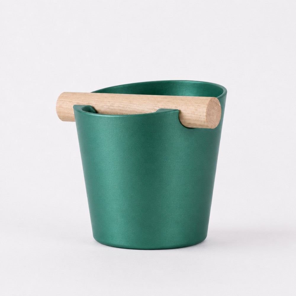 Nordic Espresso Knock Box with Oak Bar