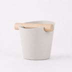 Nordic Espresso Knock Box with Oak Bar