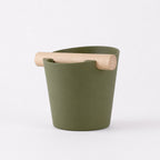 Nordic Espresso Knock Box with Oak Bar