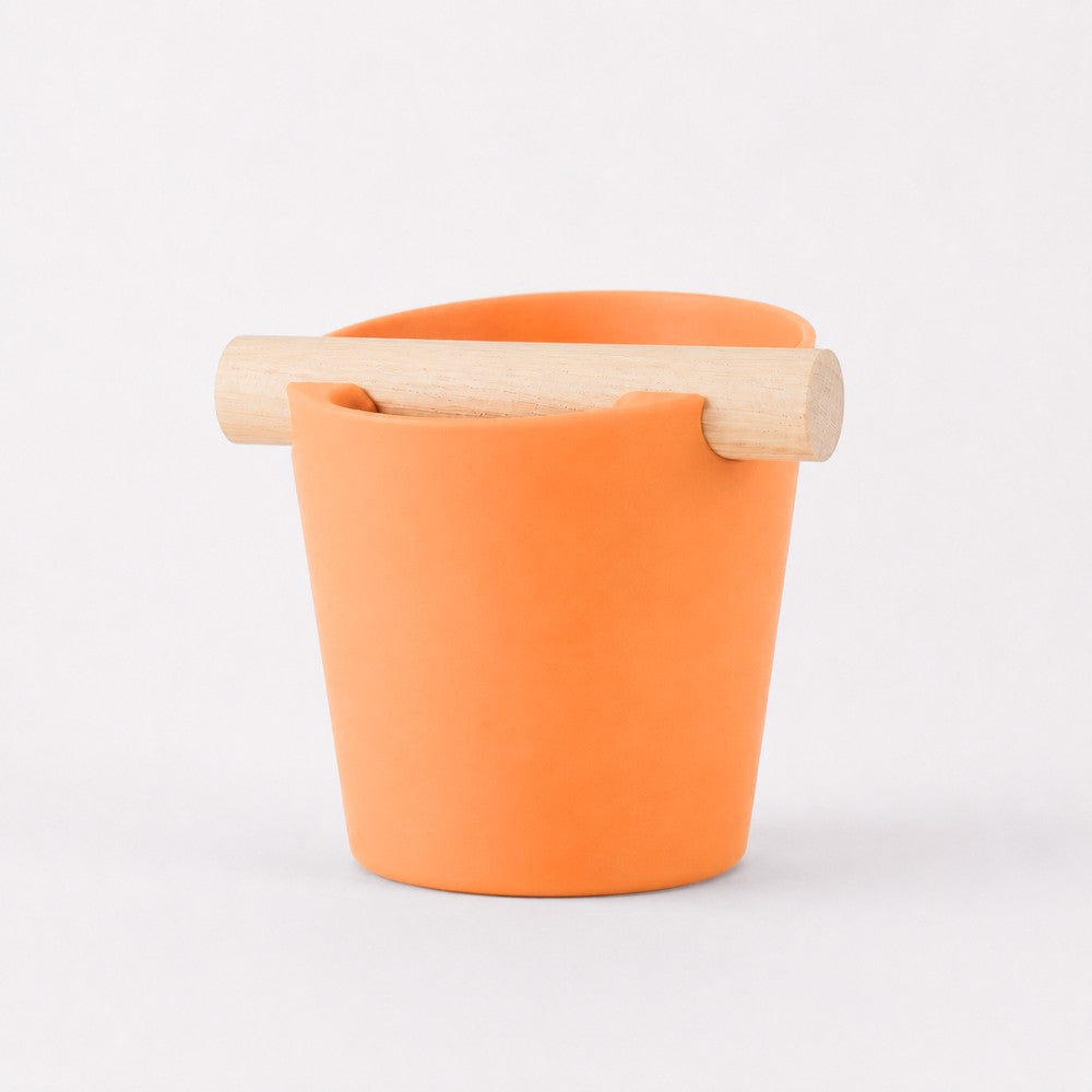 Nordic Espresso Knock Box with Oak Bar