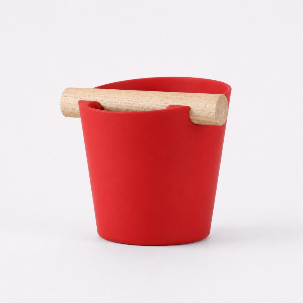 Nordic Espresso Knock Box with Oak Bar