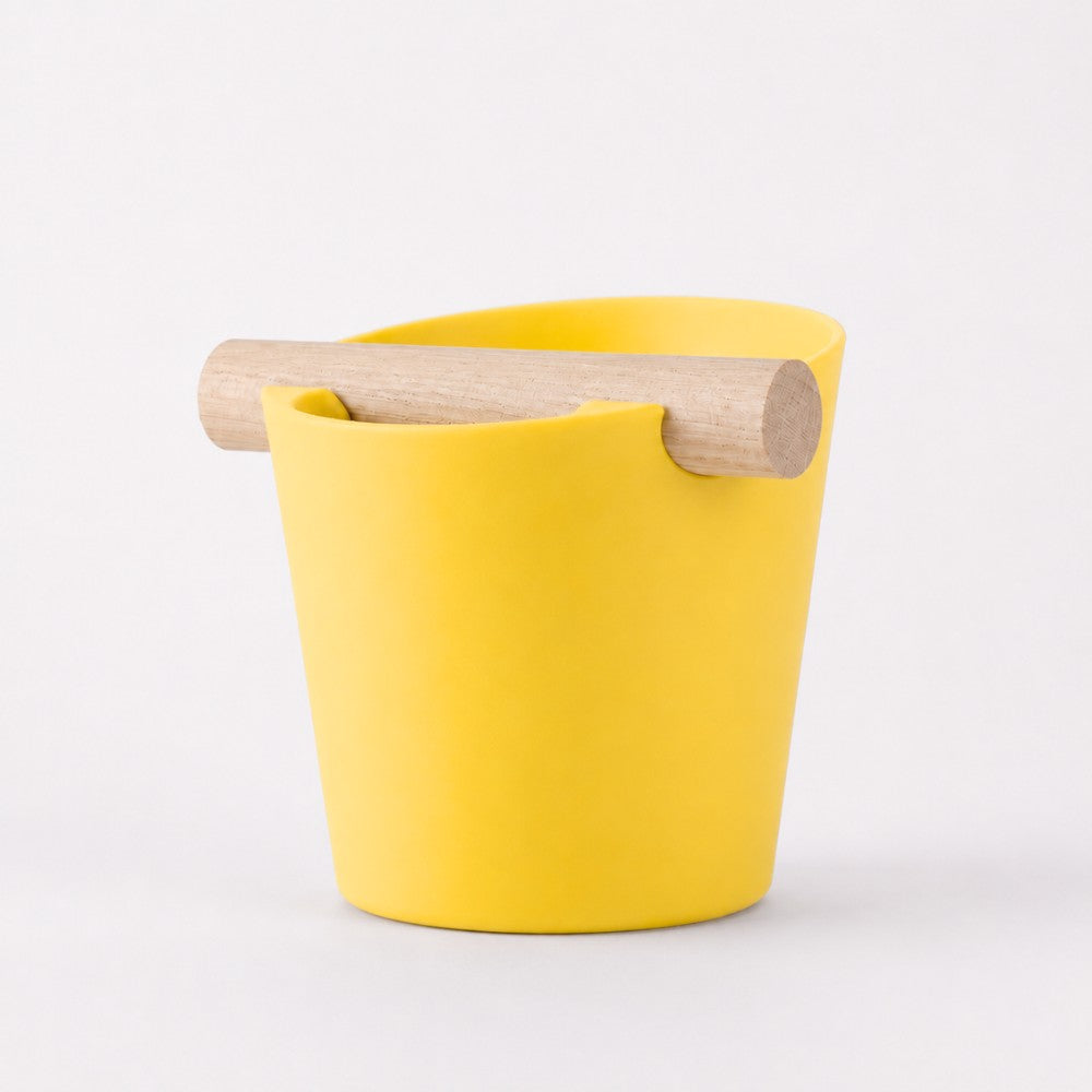 Nordic Espresso Knock Box with Oak Bar