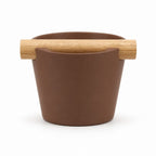 Nordic Espresso Knock Box with Oak Bar