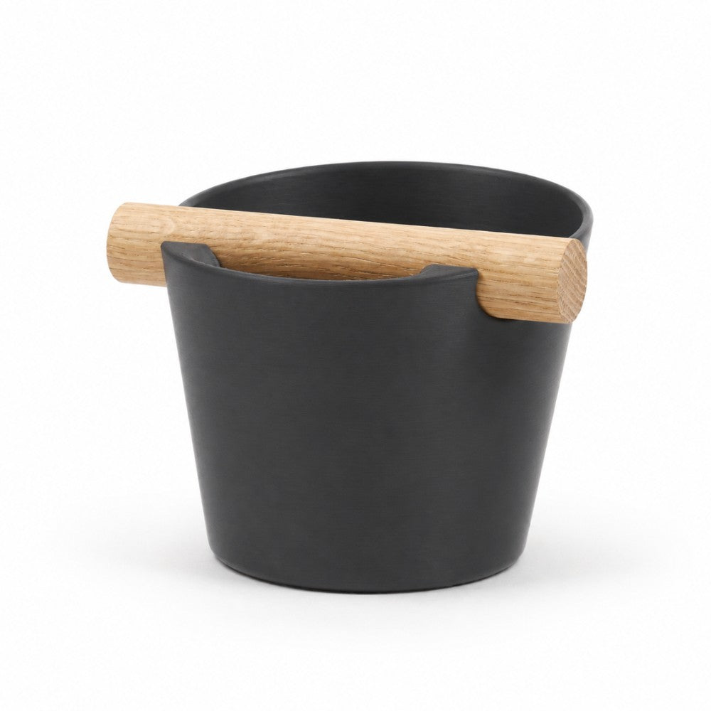 Nordic Espresso Knock Box with Oak Bar