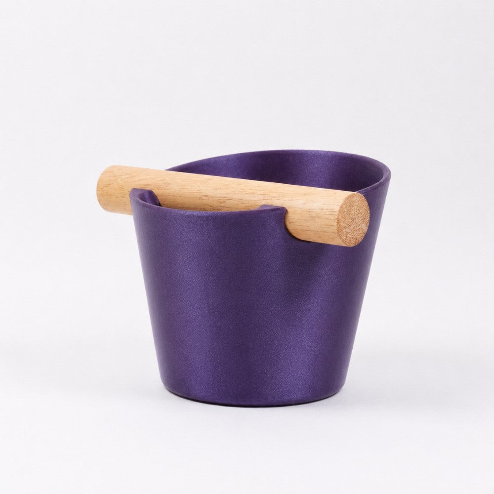 Nordic Espresso Knock Box with Oak Bar