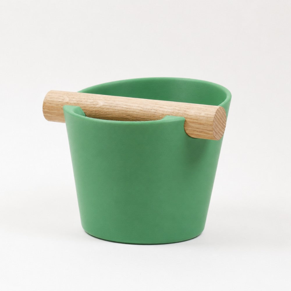 Nordic Espresso Knock Box with Oak Bar