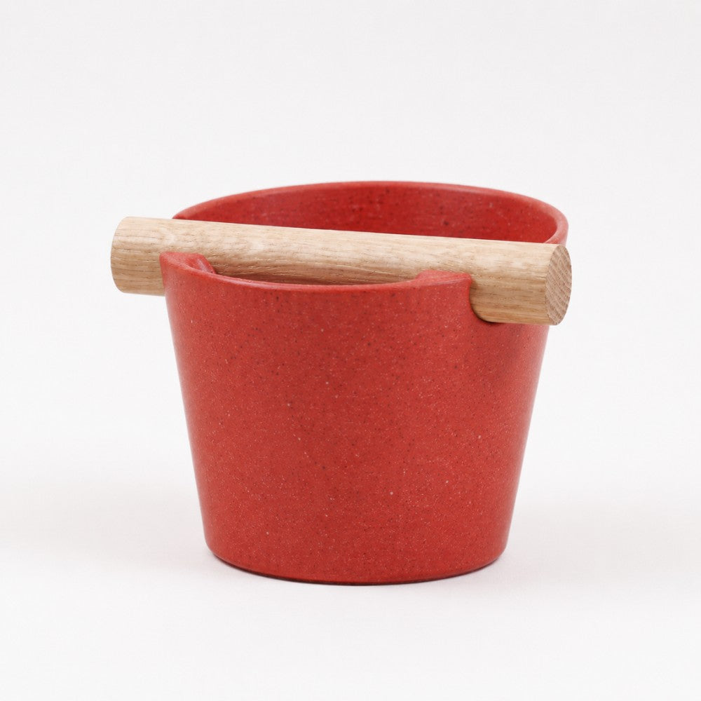 Nordic Espresso Knock Box with Oak Bar