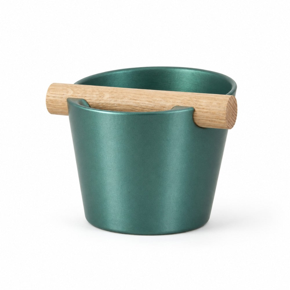 Nordic Espresso Knock Box with Oak Bar